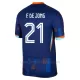 Camiseta Países Bajos Frenkie de Jong 21 Hombre 2ª Equipación Eurocopa 2024