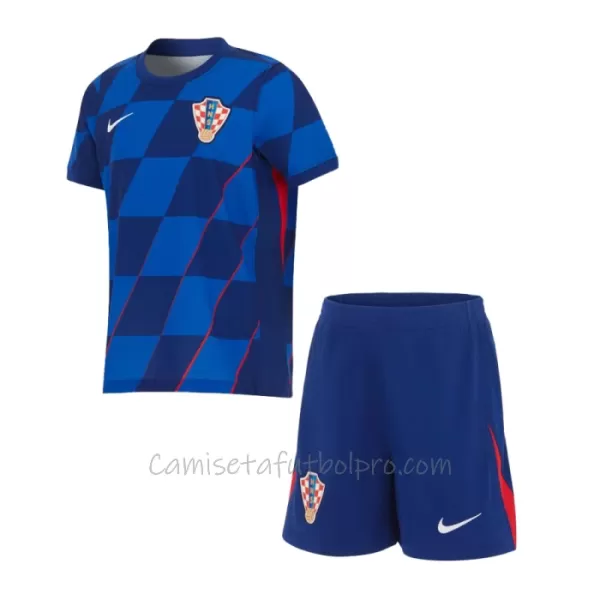 Camiseta Croacia Niños 2ª Equipación Eurocopa 2024