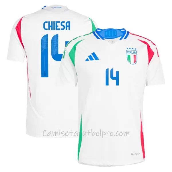 Camiseta Italia Federico Chiesa 14 Hombre 2ª Equipación Eurocopa 2024