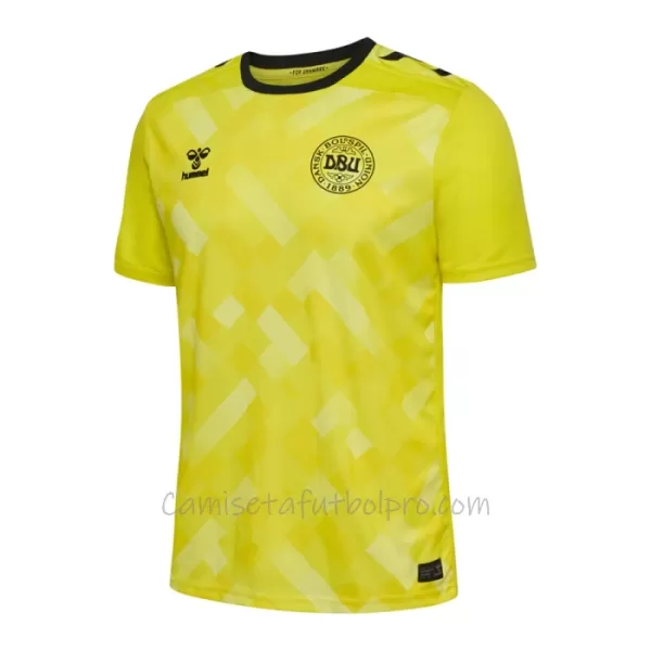 Camiseta Portero Dinamarca Hombre Eurocopa 2024 Amarillo