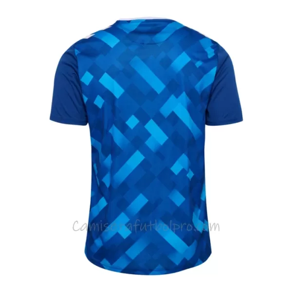 Camiseta Portero Dinamarca Hombre Eurocopa 2024 Azul