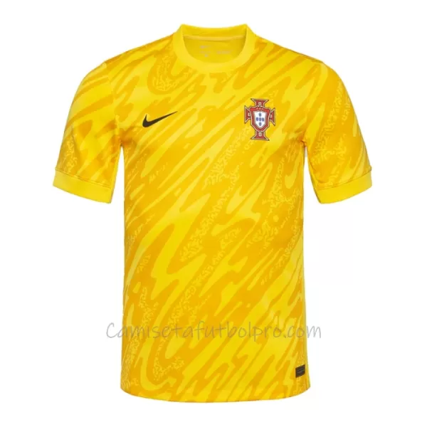 Camiseta Portero Portugal Hombre Eurocopa 2024 Amarillo