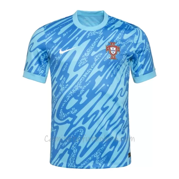 Camiseta Portero Portugal Hombre Eurocopa 2024 Azul