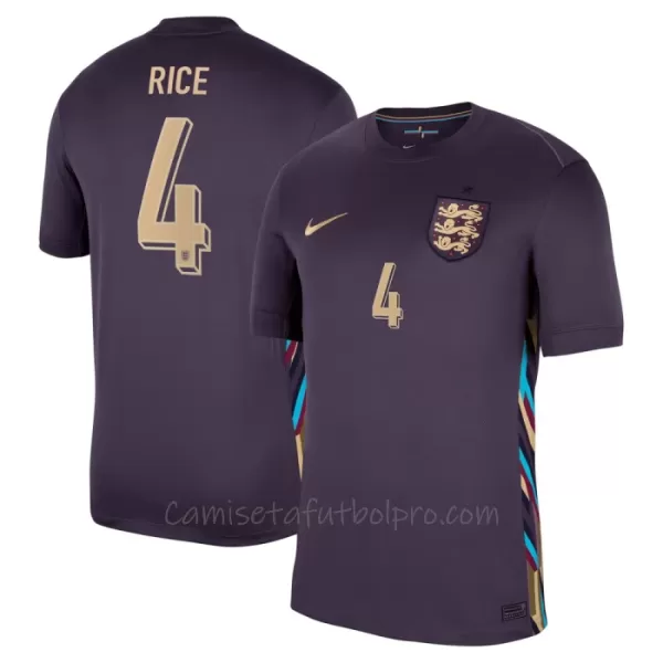 Camiseta Inglaterra Declan Rice 4 Hombre 2ª Equipación Eurocopa 2024