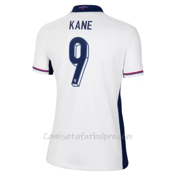 Camiseta Inglaterra Harry Kane 9 Mujer 1ª Equipación Eurocopa 2024