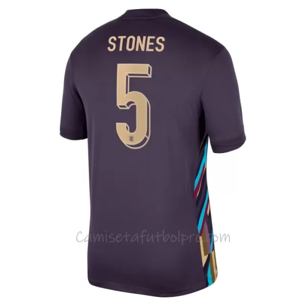 Camiseta Inglaterra John Stones 5 Hombre 2ª Equipación Eurocopa 2024