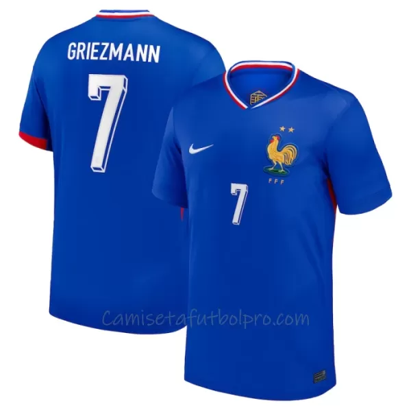 Camiseta Francia Antoine Griezmann 7 Hombre 1ª Equipación Eurocopa 2024