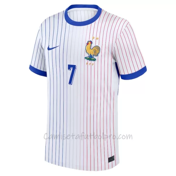 Camiseta Francia Antoine Griezmann 7 Hombre 2ª Equipación Eurocopa 2024