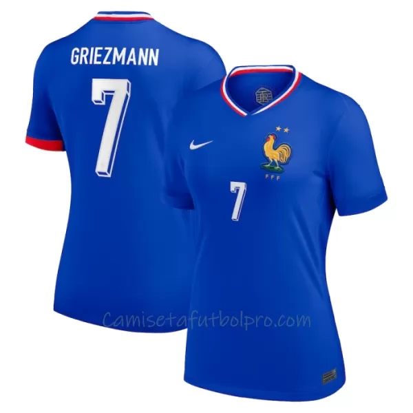 Camiseta Francia Antoine Griezmann 7 Mujer 1ª Equipación Eurocopa 2024