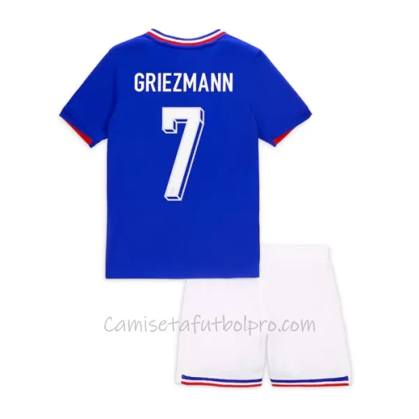 Camiseta Francia Antoine Griezmann 7 Niños 1ª Equipación Eurocopa 2024