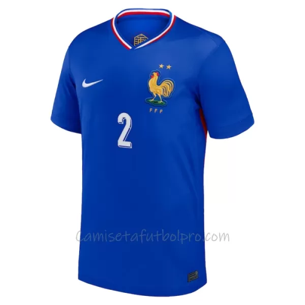 Camiseta Francia Benjamin Pavard 2 Hombre 1ª Equipación Eurocopa 2024