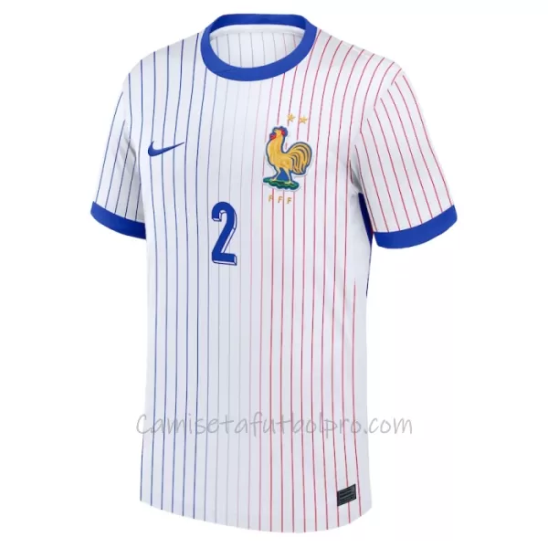 Camiseta Francia Benjamin Pavard 2 Hombre 2ª Equipación Eurocopa 2024