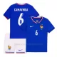 Camiseta Francia Eduardo Camavinga 6 Niños 1ª Equipación Eurocopa 2024