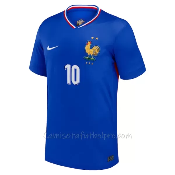 Camiseta Francia Kylian Mbappé 10 Hombre 1ª Equipación Eurocopa 2024