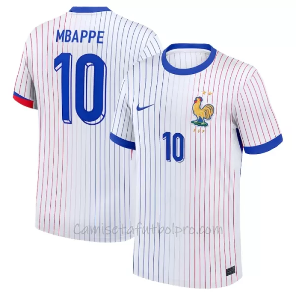 Camiseta Francia Kylian Mbappé 10 Hombre 2ª Equipación Eurocopa 2024