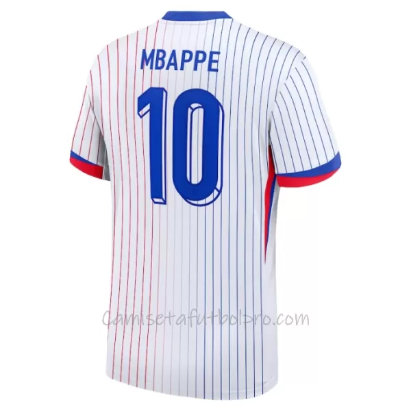 Camiseta Francia Kylian Mbappé 10 Hombre 2ª Equipación Eurocopa 2024