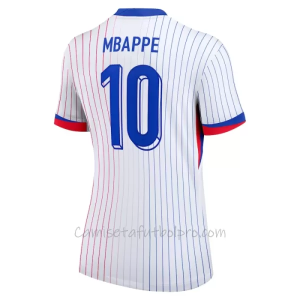 Camiseta Francia Kylian Mbappé 10 Mujer 2ª Equipación Eurocopa 2024