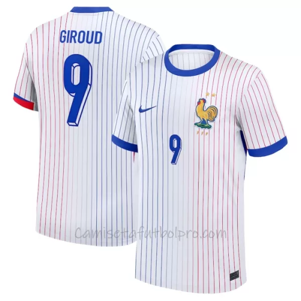 Camiseta Francia Olivier Giroud 9 Hombre 2ª Equipación Eurocopa 2024