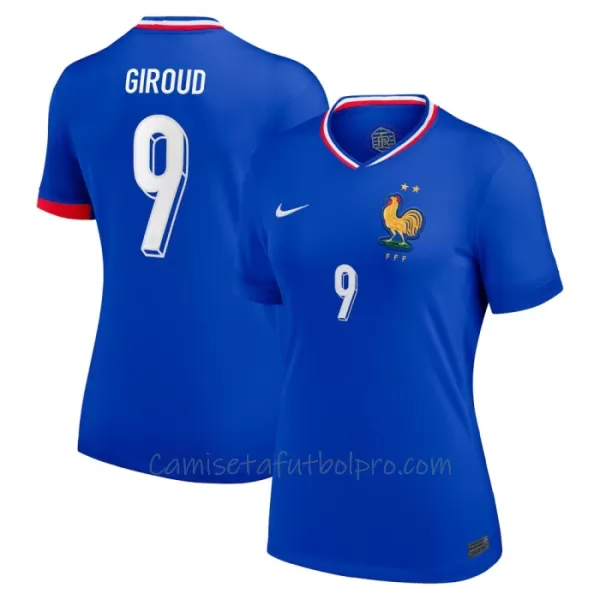 Camiseta Francia Olivier Giroud 9 Mujer 1ª Equipación Eurocopa 2024