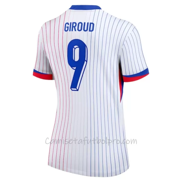 Camiseta Francia Olivier Giroud 9 Mujer 2ª Equipación Eurocopa 2024