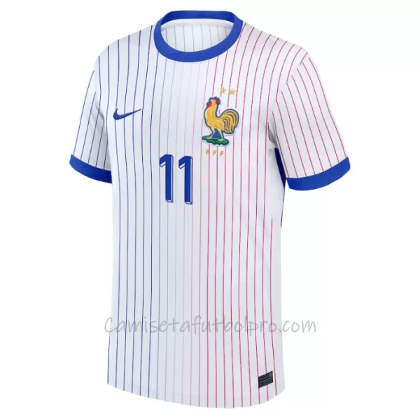 Camiseta Francia Ousmane Dembélé 11 Hombre 2ª Equipación Eurocopa 2024