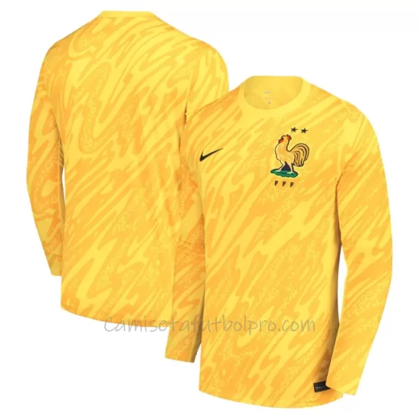 Camiseta Portero Francia Hombre Eurocopa 2024 Manga Larga