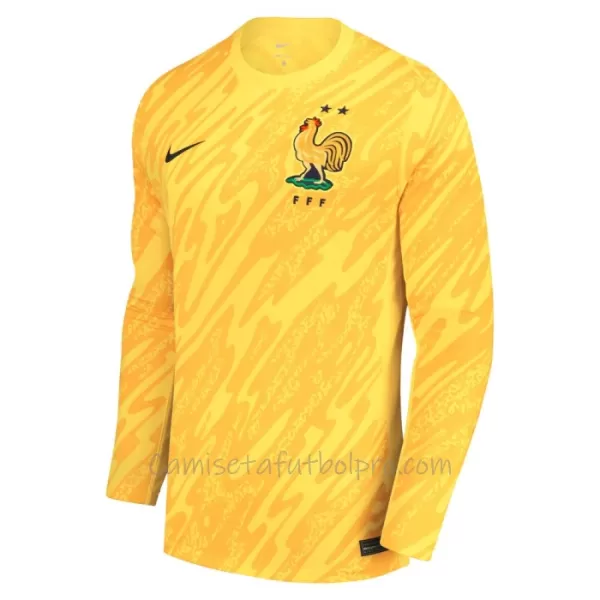 Camiseta Portero Francia Hombre Eurocopa 2024 Manga Larga