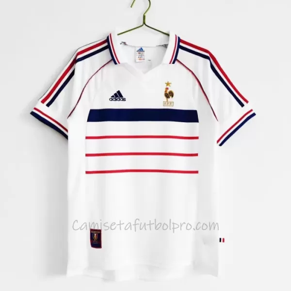 Camiseta Francia Hombre 2ª Equipación Retro 1998