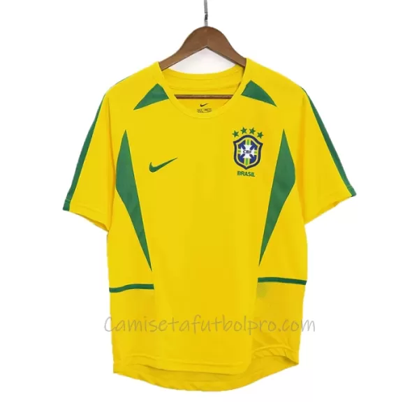 Camiseta Brasil 2002-2003 Hombre 1ª Equipación Retro