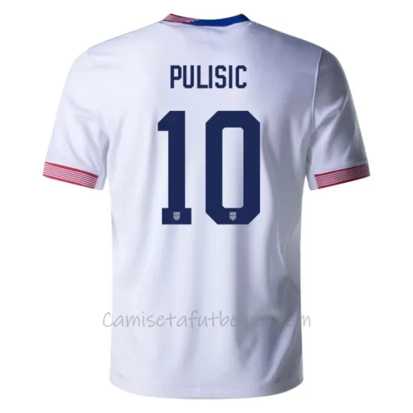 Camiseta Estados Unidos Christian Pulišić 10 Hombre 1ª Equipación 2024