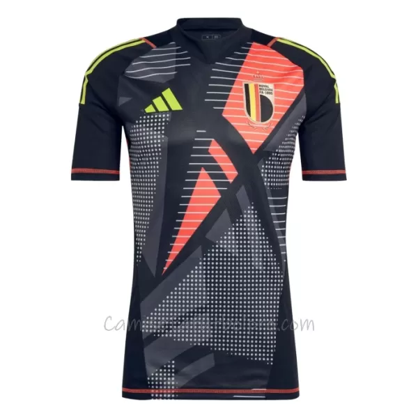 Camiseta Portero Bélgica Hombre Eurocopa 2024 Negro