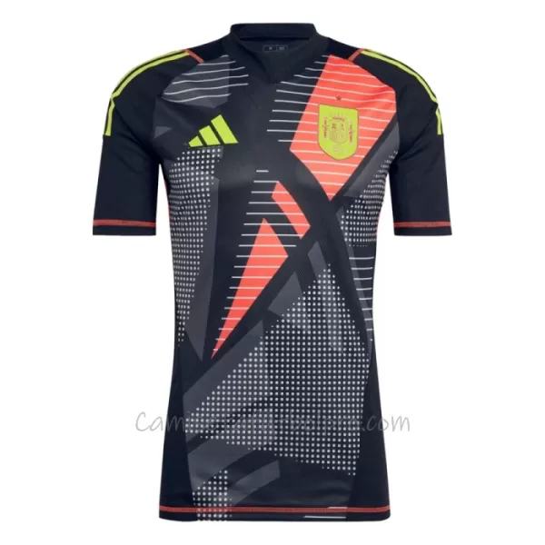 Camiseta Portero España Hombre Eurocopa 2024 Negro