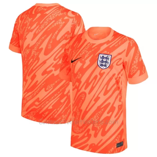 Camiseta Portero Inglaterra Hombre Eurocopa 2024 Naranja