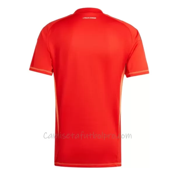 Camiseta Portero Italia Hombre Eurocopa 2024 Naranja