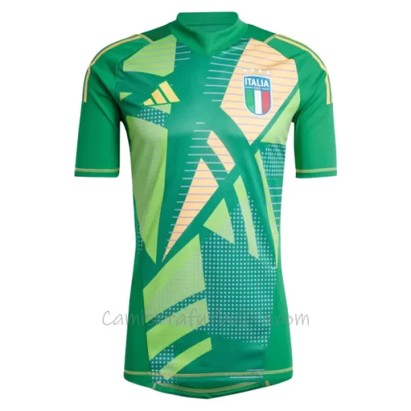 Camiseta Portero Italia Hombre Eurocopa 2024 Verde