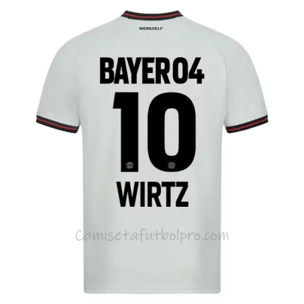 Camiseta Bayer 04 Leverkusen Florian Wirtz 10 Hombre 2ª Equipación 23/24