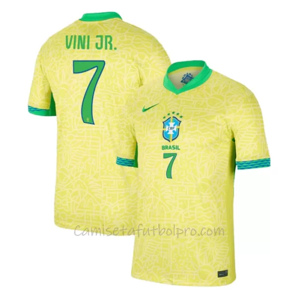 Camiseta Brasil Vinicius Junior 7 Hombre 1ª Equipación 2024