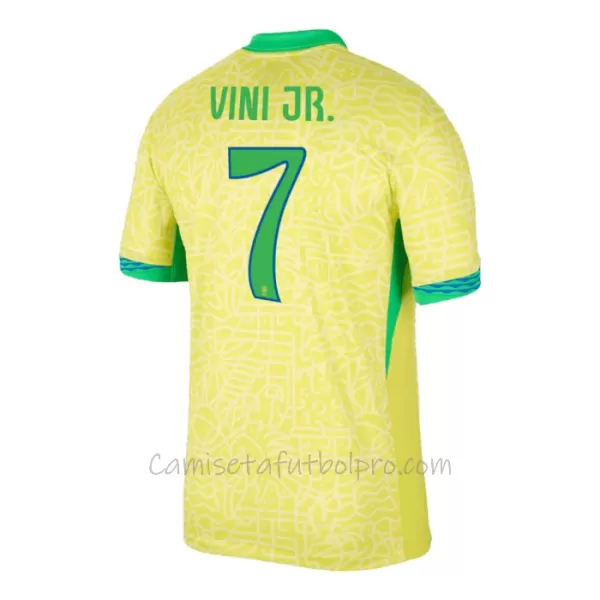 Camiseta Brasil Vinicius Junior 7 Hombre 1ª Equipación 2024