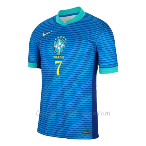 Camiseta Brasil Vinicius Junior 7 Hombre 2ª Equipación 2024