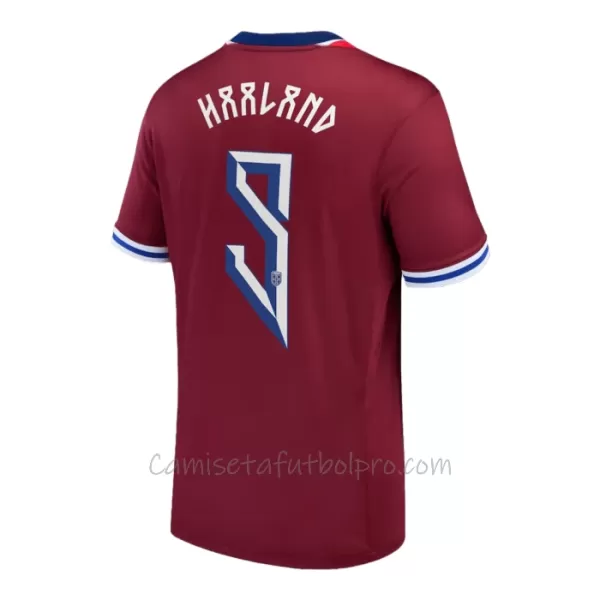 Camiseta Noruega Erling Haaland 9 Hombre 1ª Equipación 2024