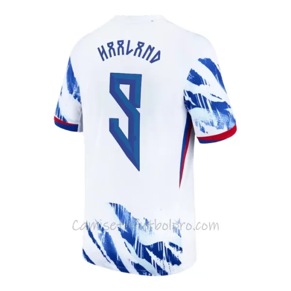 Camiseta Noruega Erling Haaland 9 Hombre 2ª Equipación 2024