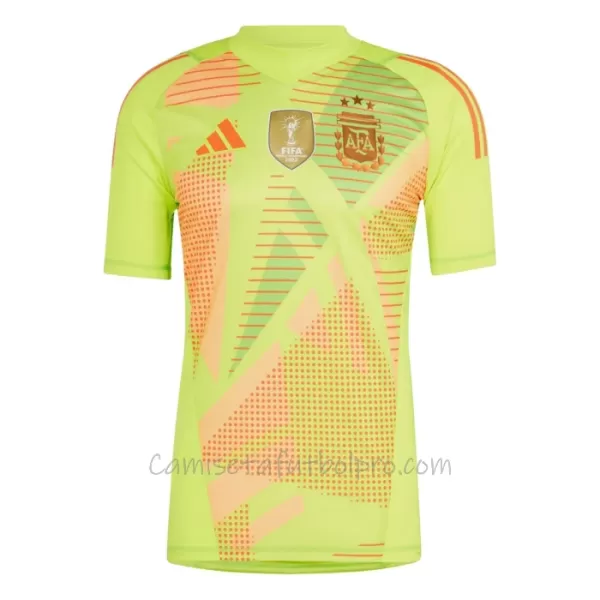 Camiseta Portero Argentina Hombre 2024 Amarillo