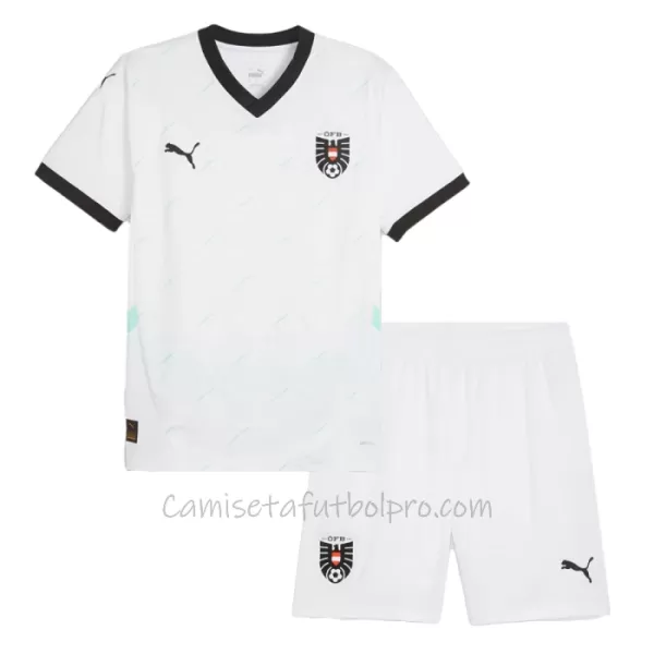 Camiseta Austria Niños 2ª Equipación Eurocopa 2024