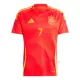 Camiseta España Álvaro Morata 7 Hombre 1ª Equipación Eurocopa 2024