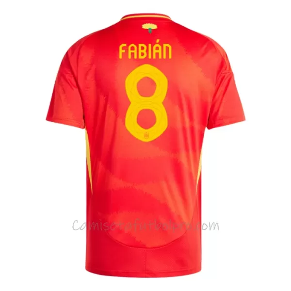 Camiseta España Fabian Ruiz 8 Hombre 1ª Equipación Eurocopa 2024