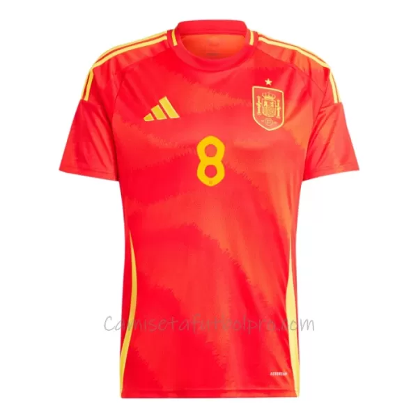 Camiseta España Fabian Ruiz 8 Hombre 1ª Equipación Eurocopa 2024