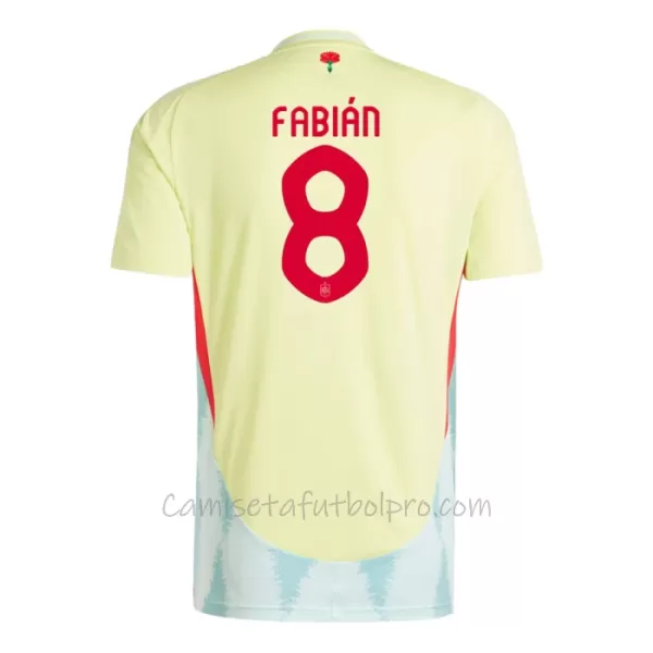 Camiseta España Fabian Ruiz 8 Hombre 2ª Equipación Eurocopa 2024