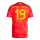 Camiseta España Lamine Yamal 19 Hombre 1ª Equipación Eurocopa 2024