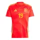 Camiseta España Lamine Yamal 19 Hombre 1ª Equipación Eurocopa 2024