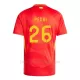 Camiseta España Pedri 26 Hombre 1ª Equipación Eurocopa 2024